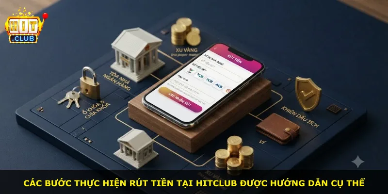 Các bước thực hiện rút tiền tại Hitclub được hướng dẫn cụ thể
