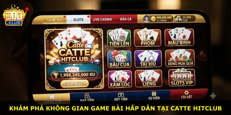 Khám phá không gian game bài hấp dẫn tại Catte Hitclub