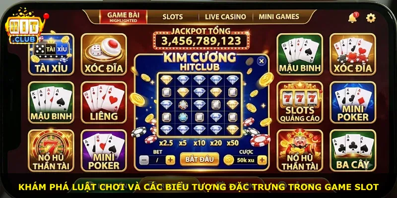Khám phá luật chơi và các biểu tượng đặc trưng trong game slot