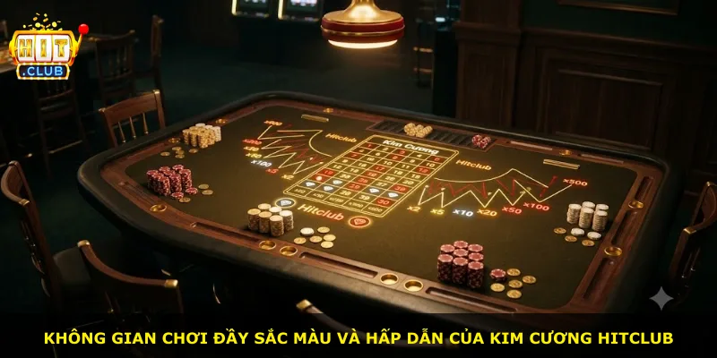 Không gian chơi đầy sắc màu và hấp dẫn của Kim Cương Hitclub