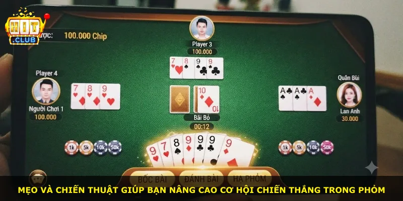 Mẹo và chiến thuật giúp bạn nâng cao cơ hội chiến thắng trong Phỏm