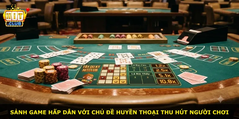 Sảnh game hấp dẫn với chủ đề huyền thoại thu hút người chơi